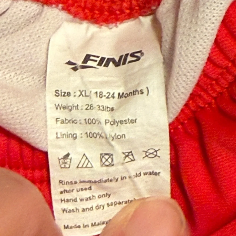 18M Red Swim Diapers